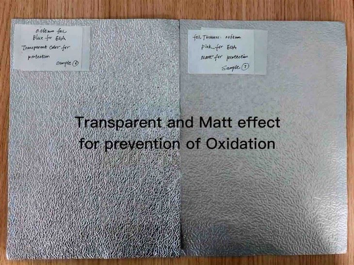 Transparent and Matt effectfor prevention of Oxidation